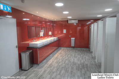 Loanhead Miners Club ladies toilets main hall