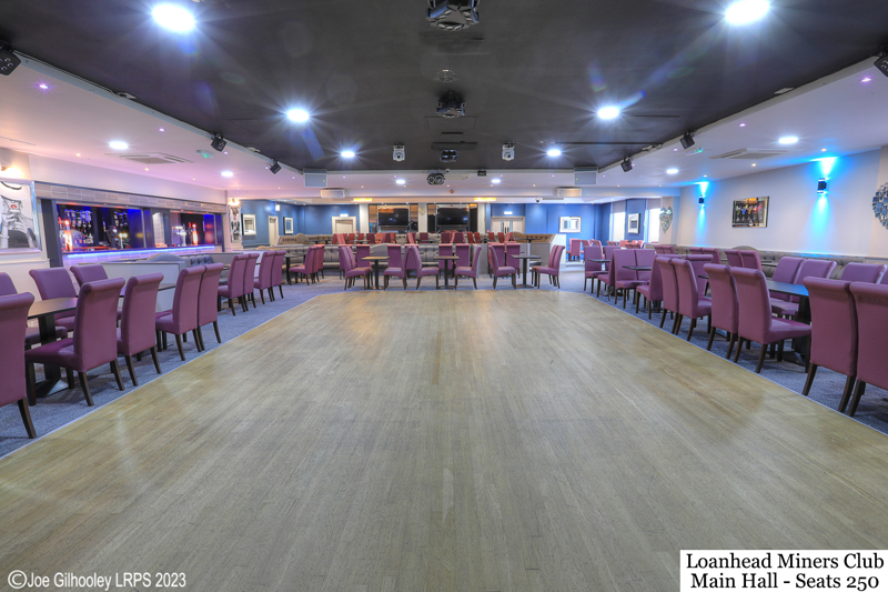 Loanhead Miners Club Main Hall - available for Weddings, parties and function hires